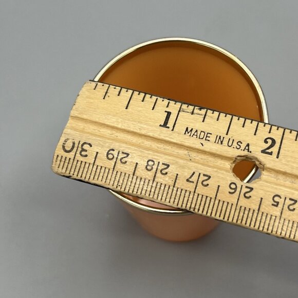 15 MCM Glasses Plastic Shot Mini Dessert KIH Vtg Hong Kong Multicolor Gold Band - Picture 12 of 16